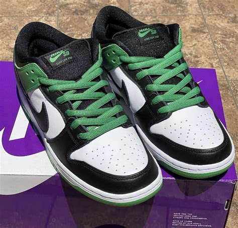 Green Nike Dunk Low Top Shoes